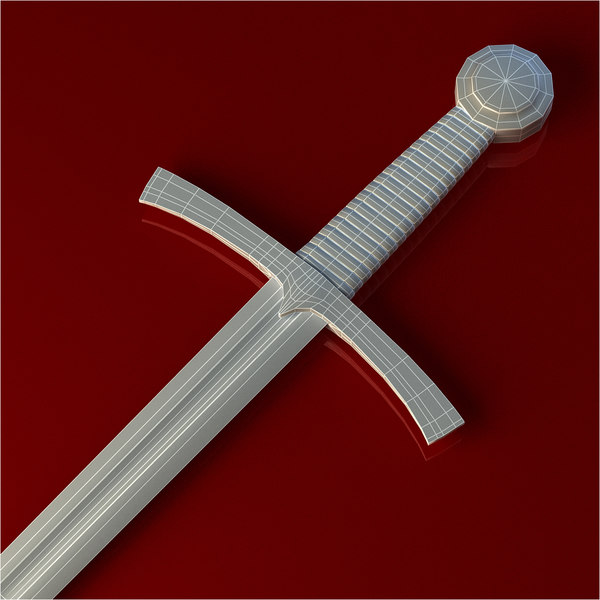 medieval sword 3d 3ds - Medieval Sword... by illusionist3d