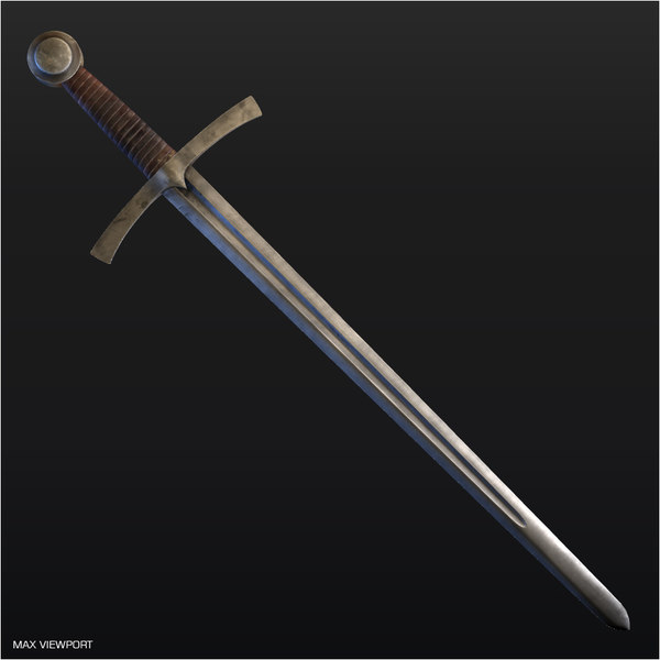 medieval sword 3d 3ds - Medieval Sword... by illusionist3d