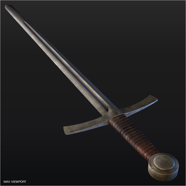 medieval sword 3d 3ds - Medieval Sword... by illusionist3d