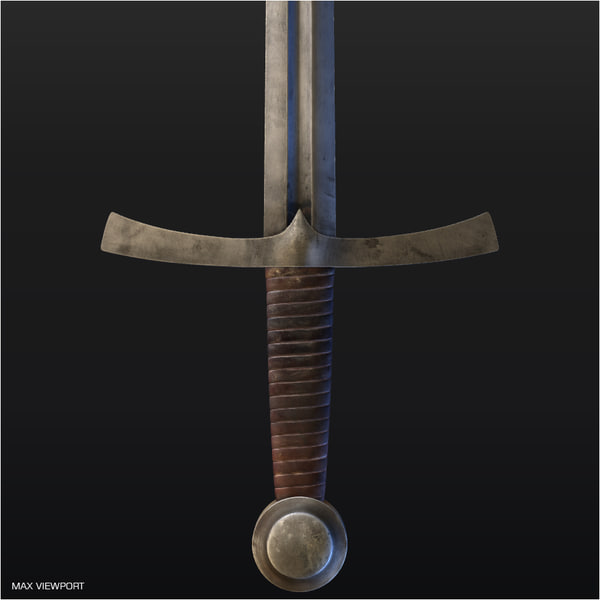 medieval sword 3d 3ds - Medieval Sword... by illusionist3d