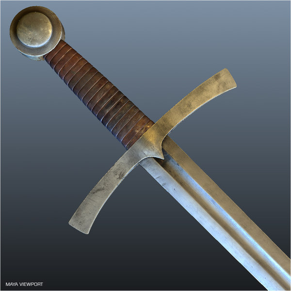 medieval sword 3d 3ds - Medieval Sword... by illusionist3d