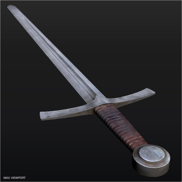 medieval sword 3d 3ds - Medieval Sword... by illusionist3d
