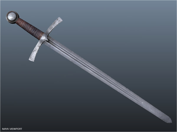 medieval sword 3d 3ds - Medieval Sword... by illusionist3d