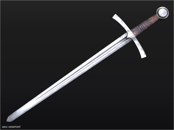 medieval sword 3d 3ds - Medieval Sword... by illusionist3d