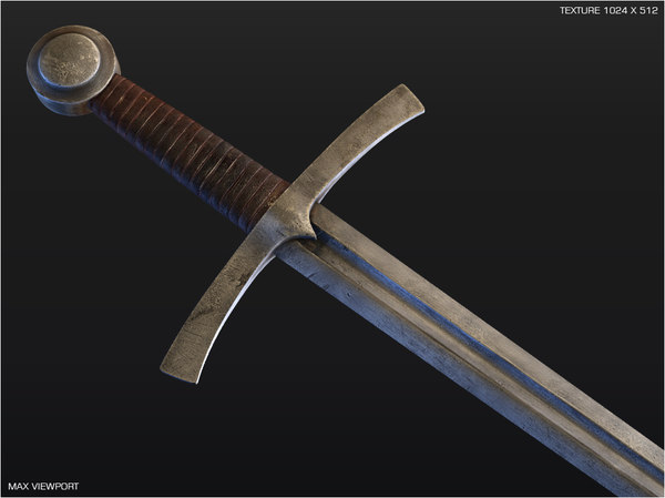 medieval sword 3d 3ds - Medieval Sword... by illusionist3d
