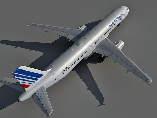 3d model airbus a321 airfrance - Airbus A321 AirFrance old by Eric.Levi