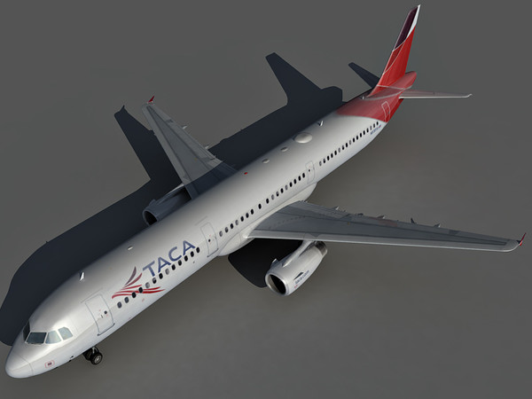 airbus a321 airlines 3d max - Airbus A321 Taca Airlines by Eric.Levi