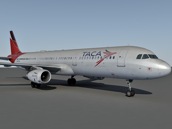 airbus a321 airlines 3d max - Airbus A321 Taca Airlines by Eric.Levi