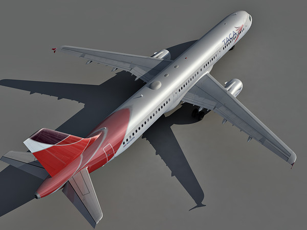 airbus a321 airlines 3d max - Airbus A321 Taca Airlines by Eric.Levi