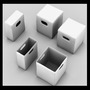 3d paper box model