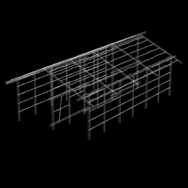 3d model bamboo house - bamboo house... by Litarvan