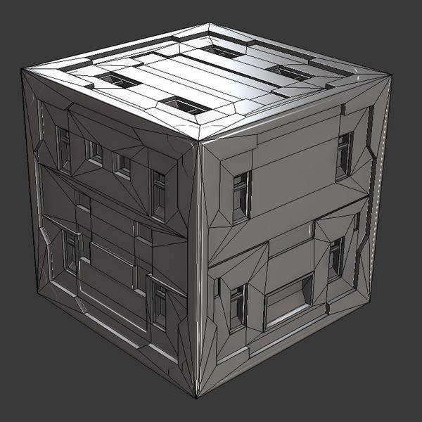 metal box 3d model - Metal Crate by Luchador
