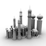 3d stylish palace model