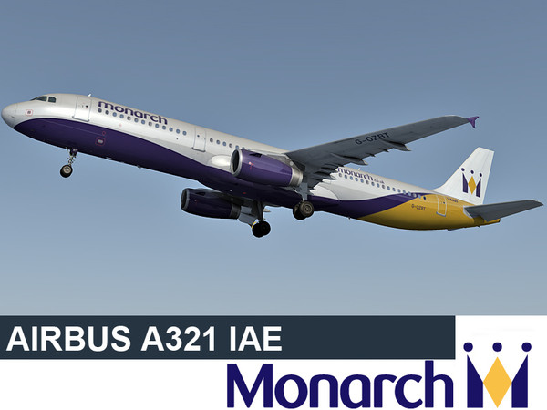 3ds airbus a321 airlines - Airbus A321 Monarch Airlines by Eric.Levi