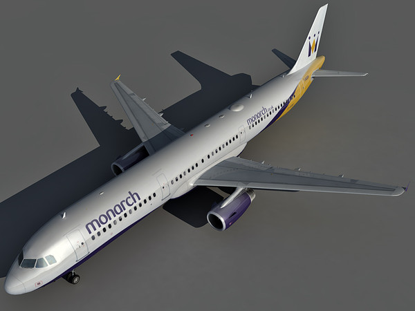 3ds airbus a321 airlines - Airbus A321 Monarch Airlines by Eric.Levi