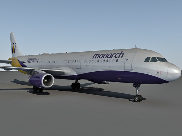 3ds airbus a321 airlines - Airbus A321 Monarch Airlines by Eric.Levi