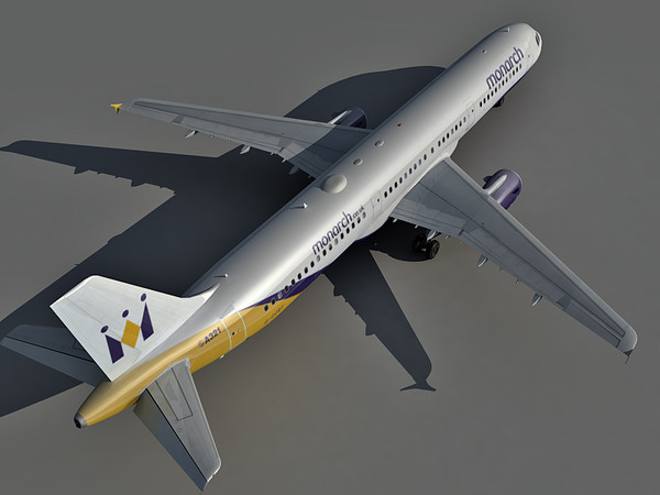 3ds airbus a321 airlines - Airbus A321 Monarch Airlines by Eric.Levi