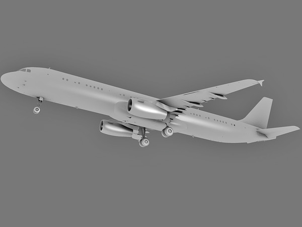 airbus a321 spanair 3d 3ds - Airbus A321 Spanair by Eric.Levi