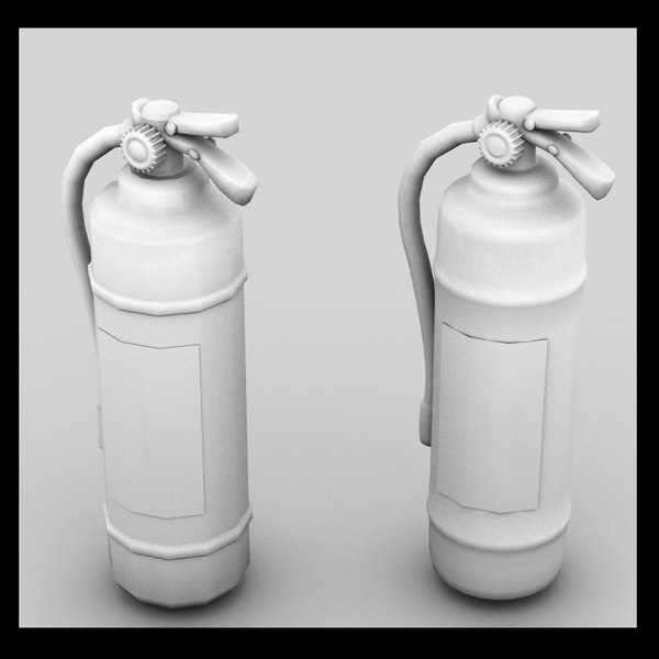 3d extinguisher model - fire extinguishers textured by Litarvan