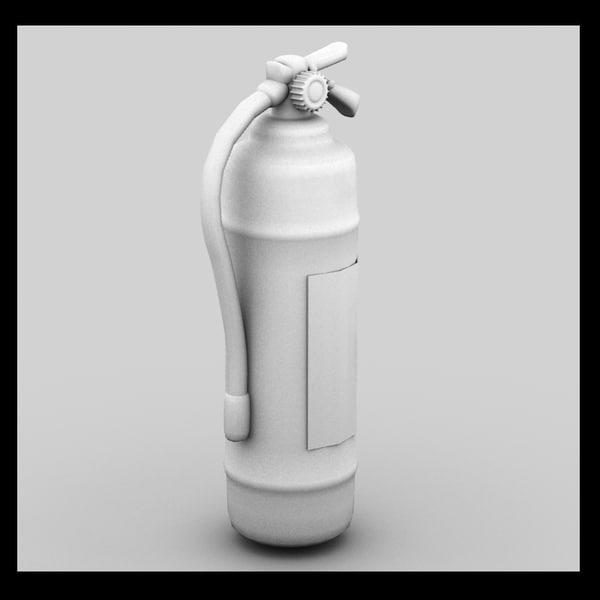 3d extinguisher model - fire extinguishers textured by Litarvan