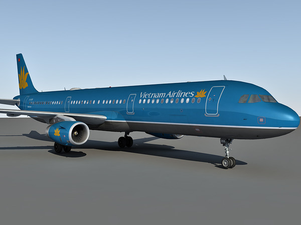 3ds max airbus a321 airlines - Airbus A321 Vietnam Airlines by Eric.Levi