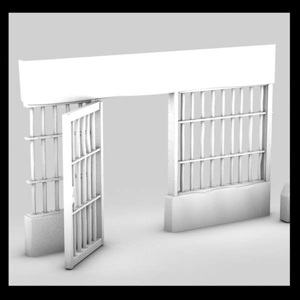 prison door 3d max - Prison door... by Litarvan