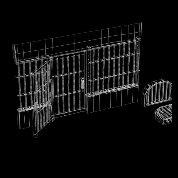 prison door 3d max - Prison door... by Litarvan
