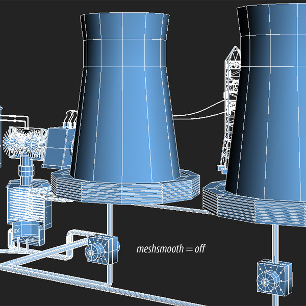 3ds max nuclear power - Nuclear Power Plan by QLEE
