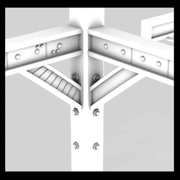 3ds metal girder - metal girder textured by Litarvan