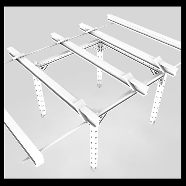 3ds metal girder - metal girder textured by Litarvan