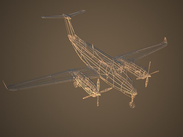 3d beechcraft b-350 - Beechcraft B-350 by Alexander Miller