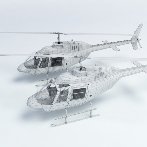 3ds max jet bell ranger helicopter - Jet Bell Ranger by mellow box