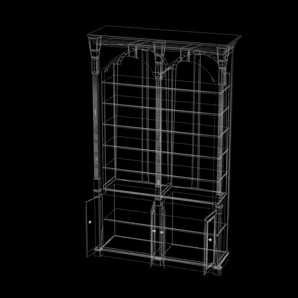 3d model cupboard luxurious ancient - luxurious ancient cupboard textured by Litarvan