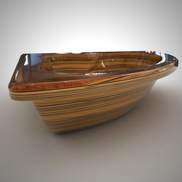 ammonitum 3d model - Ammonitum Tub Bath by malibu3d