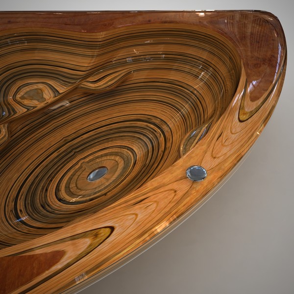 ammonitum 3d model - Ammonitum Tub Bath by malibu3d