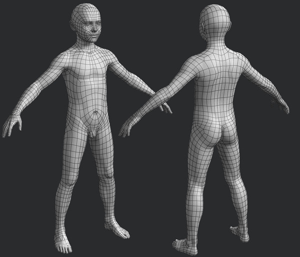 3d ben 9-13 boy rigged model - Ben, 9-13 yo boy, rigged... by dmk76