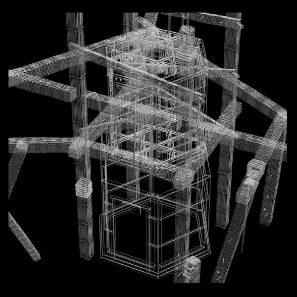 elevator old 3d 3ds - old elevator textured... by Litarvan