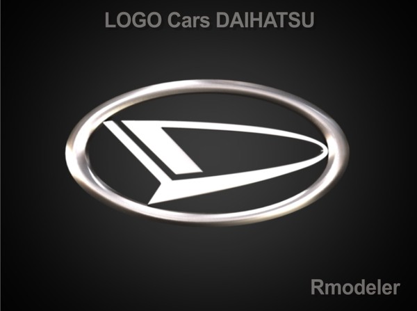 obj logo daihatsu - Daihatsu 3d Logo by Serega Rozhnov