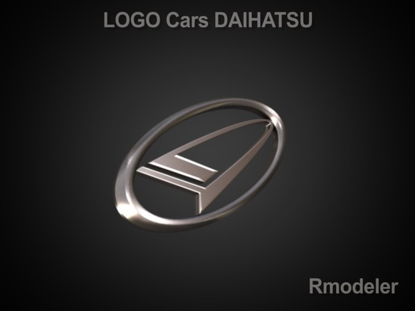 obj logo daihatsu - Daihatsu 3d Logo by Serega Rozhnov