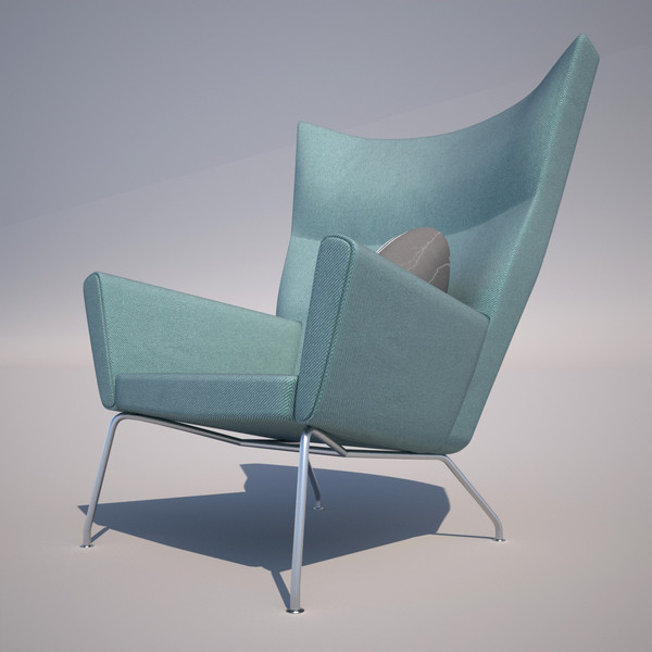 lounge chair 3d obj - Lounge Chair by CTA AE
