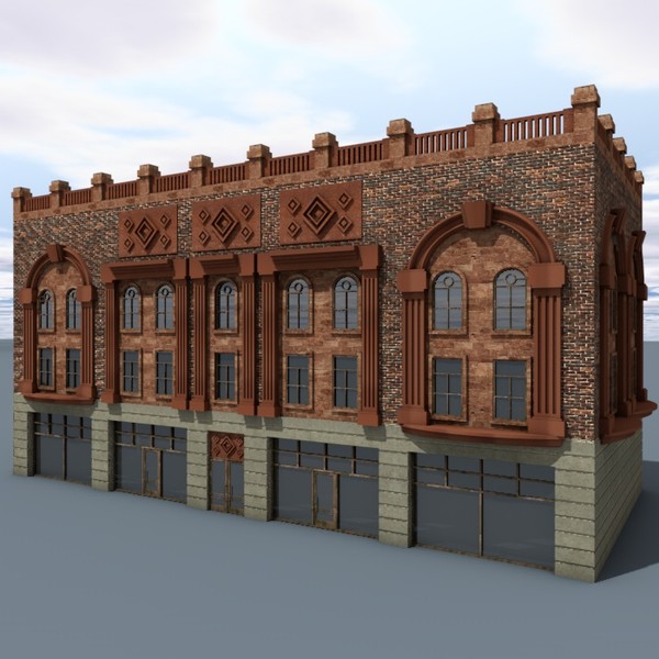 old building x - Vintage Building6A by ERLHN