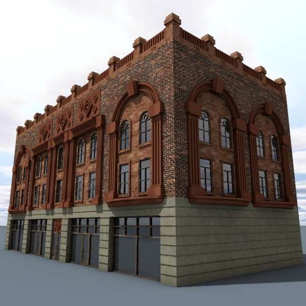 old building x - Vintage Building6A by ERLHN