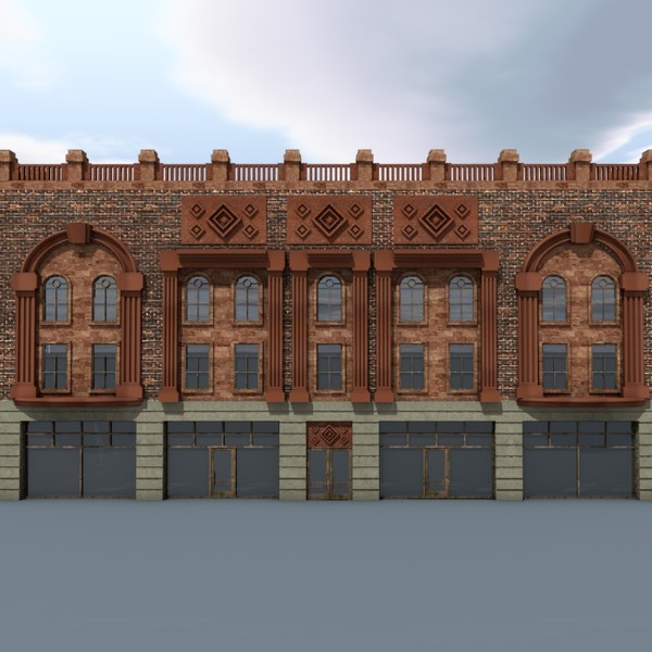 old building x - Vintage Building6A by ERLHN