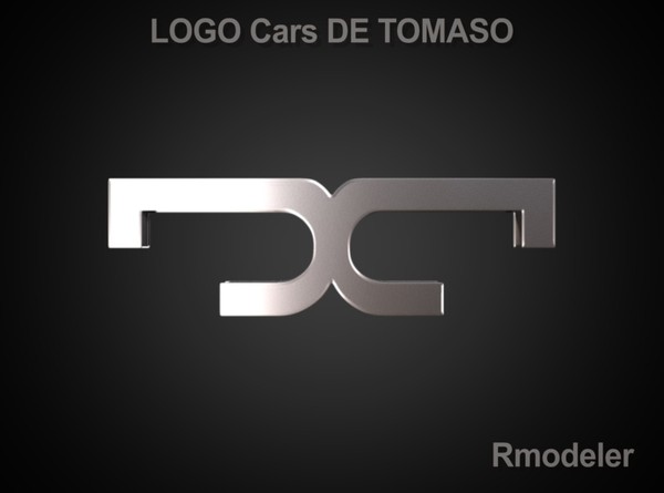tomaso cars obj - De Tomaso 3d Logo by Serega Rozhnov