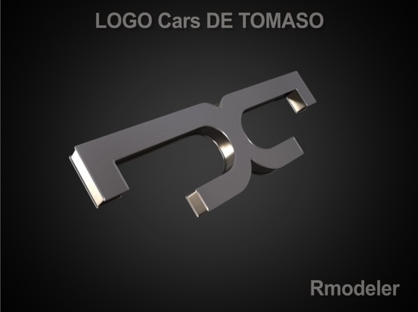 tomaso cars obj - De Tomaso 3d Logo by Serega Rozhnov
