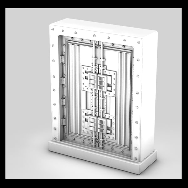 metal door 3d max - metal door 4... by Litarvan