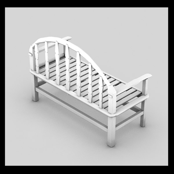 3d wooden bench wood - wooden bench textured by Litarvan
