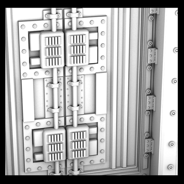 metal door 3d max - metal door 4... by Litarvan