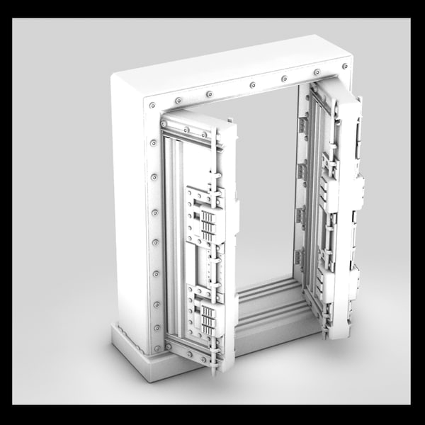 metal door 3d max - metal door 4... by Litarvan