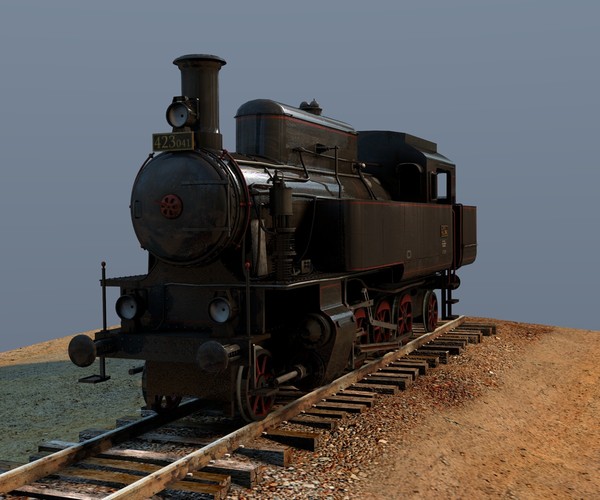 cinema4d locomotive csd 423 0 - CSD 423.0 Locomotive by Warag
